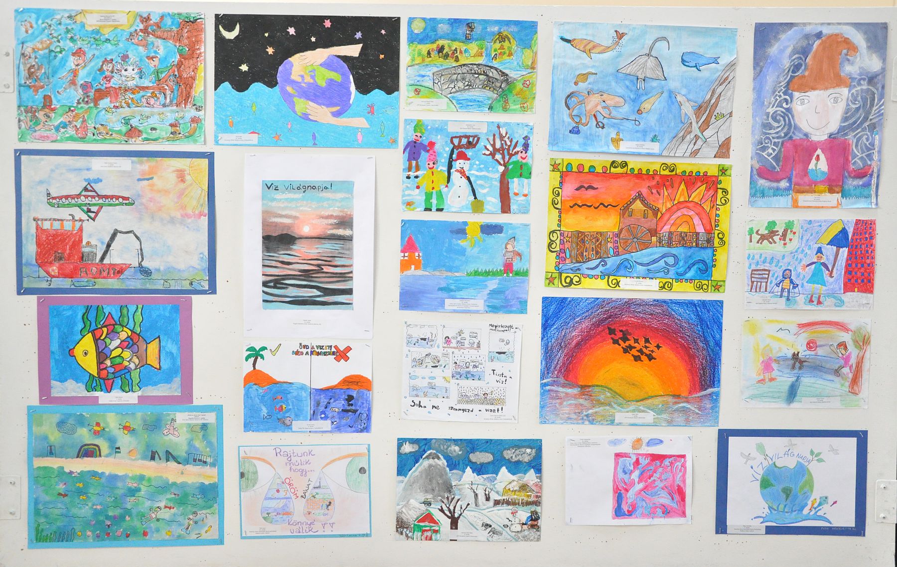 Víz Világnapja - idén is sok gyermek vett részt rajz és irodalmi pályázaton